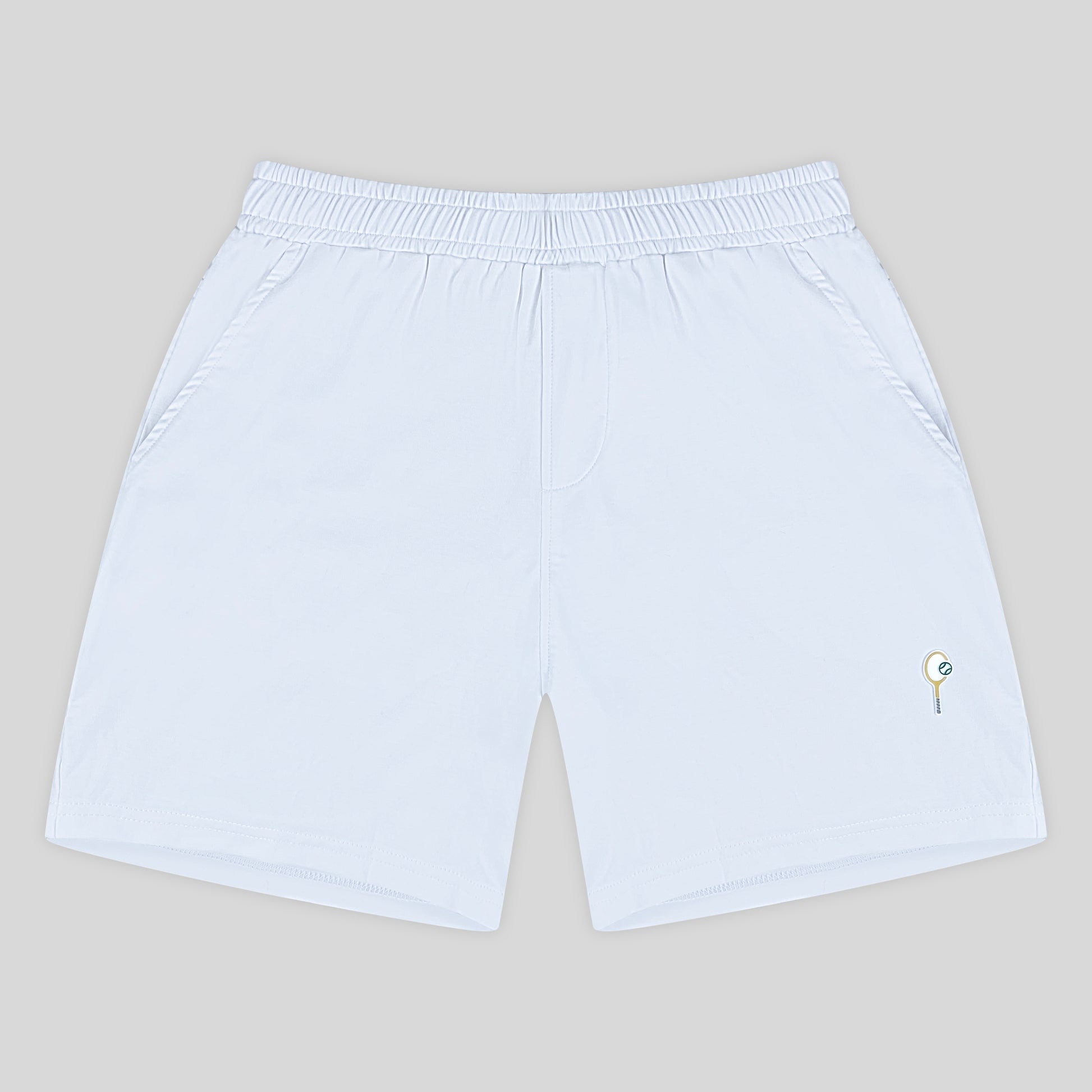 Courtesy Attire (The Courtesy Shorts) racket sports/tennis clothing. All white activewear.